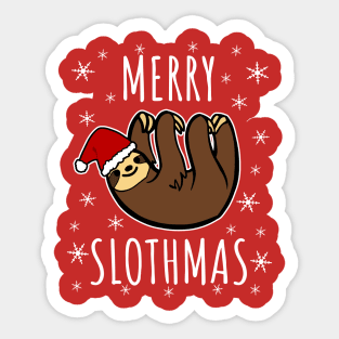 Merry Slothmas Sticker